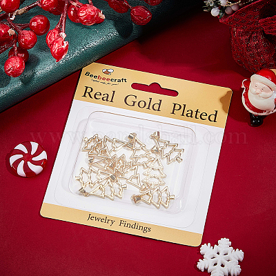 10 шт. подвески из латуни на рождественскую тематику KK-BBC0014-98-1