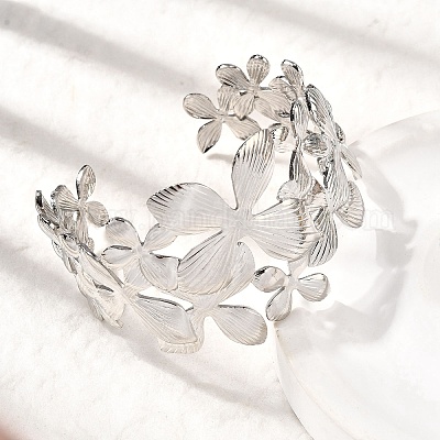 Браслеты-манжеты из нержавеющей стали 304 BJEW-L705-04A-P-1