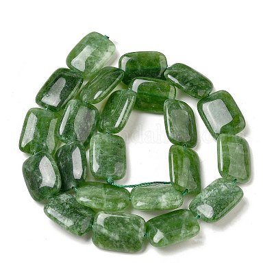 Нити бусин из натурального окрашенного малайзийского нефрита G-B137-B02-01C-1