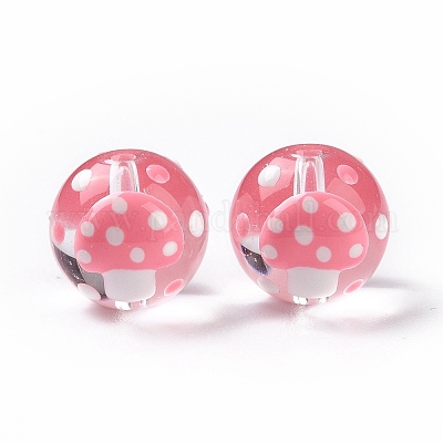 Стекло с эмалевыми бусинами LAMP-P058-01G-1