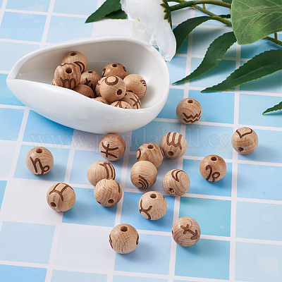 Деревянные бусины&nbsp;WOOD-BT0001-03-1