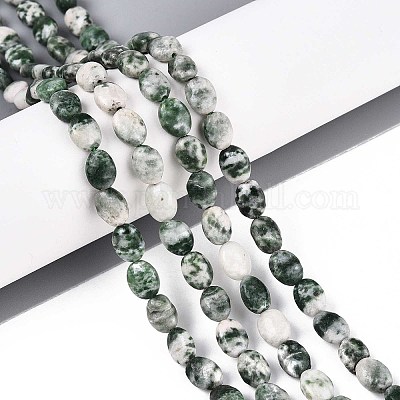 Натуральные зеленые пятна яшмовых нитей G-T142-26-1