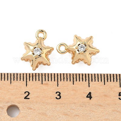 Латунные микро проложить кубического циркония подвески KK-S531-12G-E-1