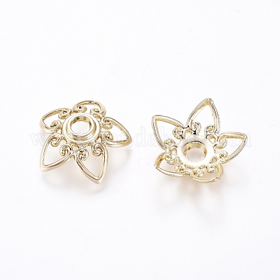 Причудливые шапочки для бус из сплава PALLOY-G234-01G-AAA-1