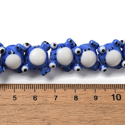 Бусы лэмпворк ручной работы LAMP-Z010-02G-1