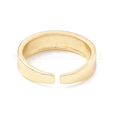 Кольцо-манжета с эмалью от сглаза RJEW-C021-01G-1