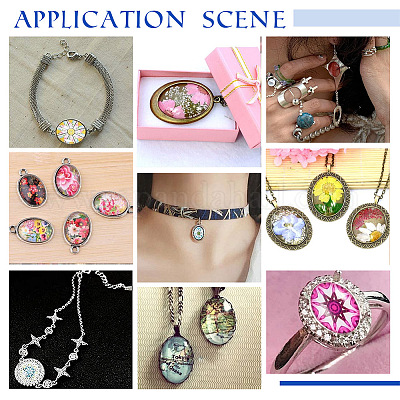 Кабошоны из стекла GLAA-PH0002-26B-1