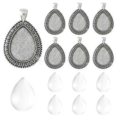 Наборы для самостоятельного изготовления подвески в форме слезы DIY-FS0009-39-1