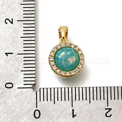 Латунные микро проложить кубического циркония подвески KK-K398-27G-02-1