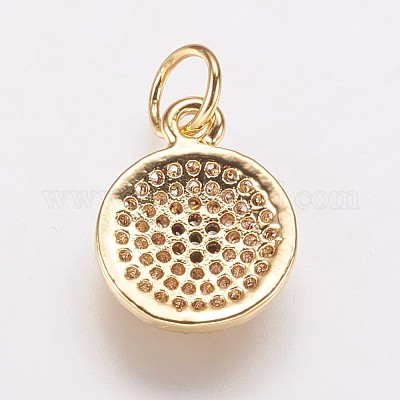 Латунь подвески циркония кубической KK-P134-25G-1