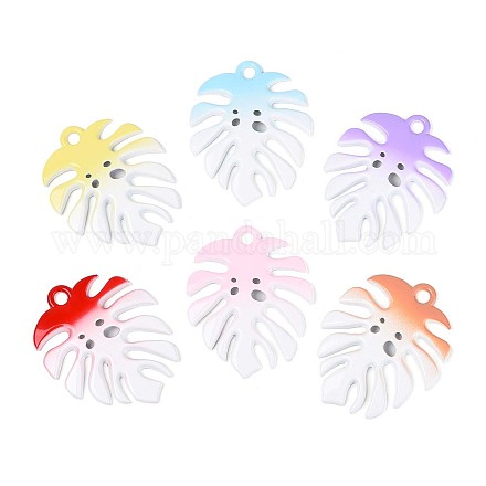 Спрей окрашены сплава большие кулоны PALLOY-T092-79M-1