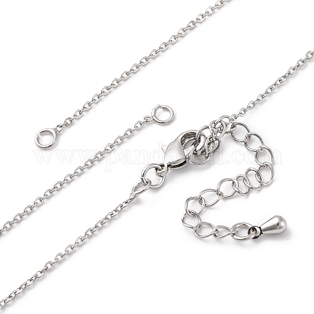 Изготовление ожерелья из латунной цепочки толщиной 1.3 мм NJEW-D302-76P-1