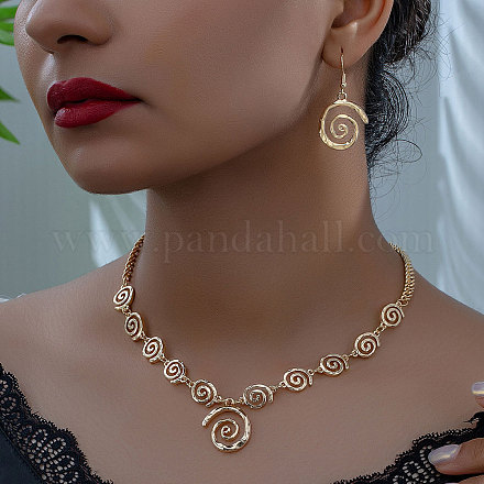 Комплект из ожерелья с подвеской и серег из сплава Vortex FS-WGE9BDE-01-1