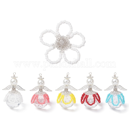 2 шт. подвески из стеклянных бусин 2 стилей PALLOY-MZ00710-1