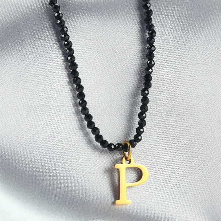 Подвеска с инициалом из нержавеющей стали 304 FS-WGC61DE-16-1