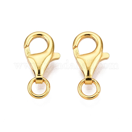 925 стерлингового серебра застежкой омар коготь STER-N016-36G-1