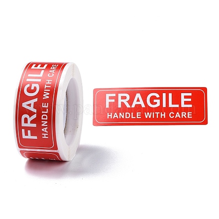 Самоклеящиеся бумажные предупреждающие этикетки X-DIY-K039-04D-1