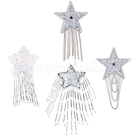 4 шт. тканевая звезда PATC-CY0001-08B-1