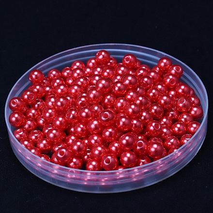 Абс пластиковые жемчужные бисера KY-WH0001-067B-19-1