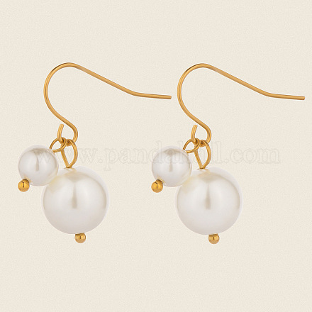 Круглые серьги-подвески из нержавеющей стали 304 WJ2231-1