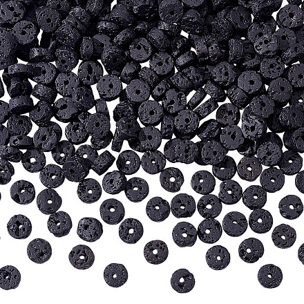 2 нить бусины из натурального вулканического камня G-GO0001-53-1