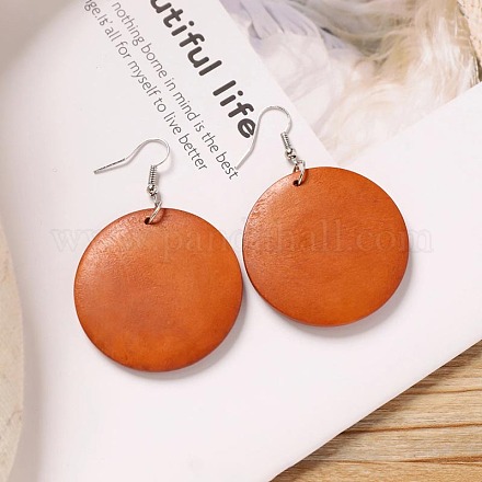 Серьги-подвески из сплава дерева FS-WG9E4F8-06-1