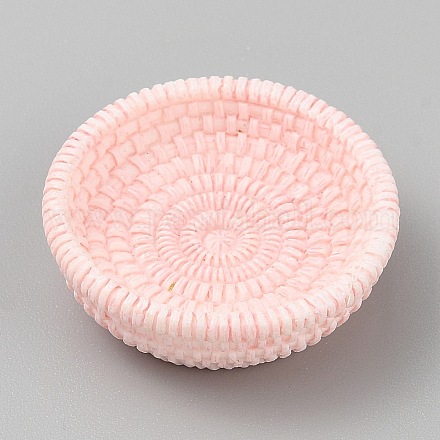 Мини-модель корзины из ротанга из смолы DJEW-CJC0002-04G-04-1