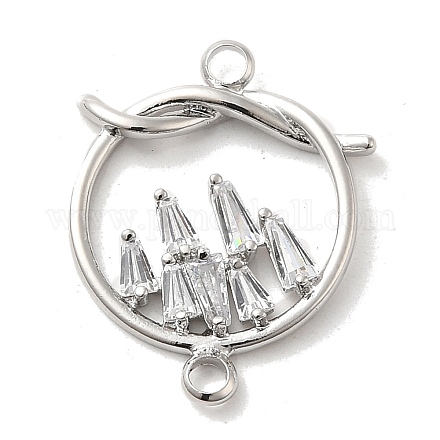 Латунные соединители с прозрачным кубическим цирконием KK-M274-02P-1