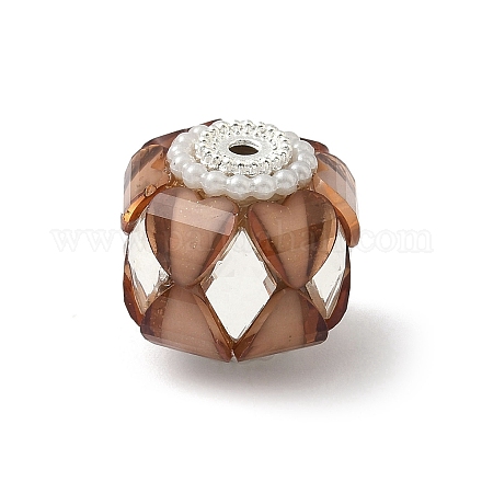 Прозрачные акриловые бусины CLAY-NH0003-04S-08-1