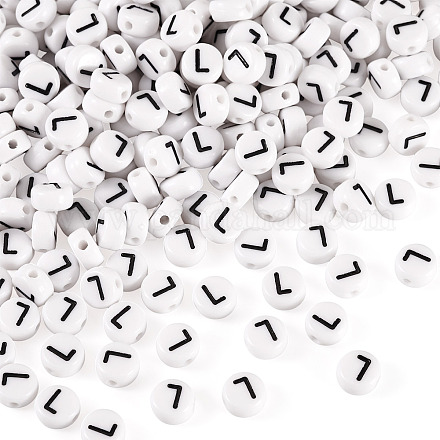 500шт акриловые бусины SACR-TA0001-55L-1