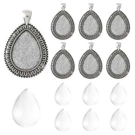 Наборы для самостоятельного изготовления подвески в форме слезы DIY-FS0009-39-1