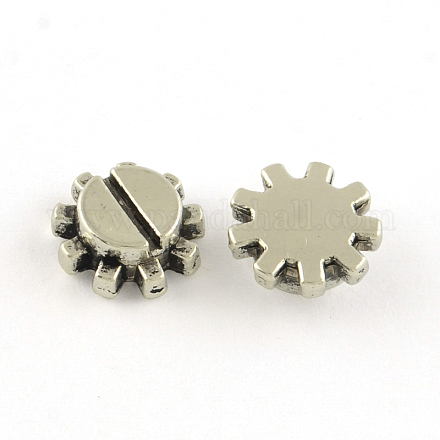 Тибетском стиле сплава кабошоны TIBE-Q051-13AS-LF-1