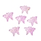 Glass Beads, Butterfly, with Gold Powder, Orchid, 13x17.5x3mm, Hole: 1.4mm, about 1063pcs/1000g