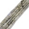 Natural Labradorite Beads Strands, Column, 13x4mm, Hole: 1.4mm, about 28pcs/strand, 15.20''(38.6~39.1cm)