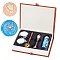 Wax Seal Stamp Set, with Brass Head & Handle, Spool, Candles & Wax, for Invitations Cards Letters Envelope, Retro Gift Box, Mixed Color, 0.9~11.6x0.9~3.75x0.5~1.5cm, 5pcs/box