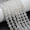 Natural Whide Jade Beads Strands, Round, 8.5mm, Hole: 0.8mm, about 45pcs/strand, 14.96 inch(38cm)