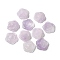 Natural Amethyst Carved Cabochons, Flower, 23.5~24x24~24.5x8.5~9mm
