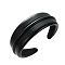 Solid Color Imitation Leather Hair Bands, Wide Hair Accessories for Women Girls, Black, 155x140mm