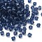Imitation Austrian Crystal Beads, Grade AAA, K9 Glass, Faceted, Bicone, Marine Blue, 4x4mm, Hole: 0.7~0.9mm