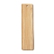 Blank Bamboo Bookmark, Unfinished Wood Hanging Tags, for Engraving, Painting, Rectangle, Wheat, 120x30x2mm, Hole: 4mm
