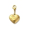 304 Stainless Stee Pendant Decoration, with Lobster Clasp Charms, for Keychain, Purse, Backpack Ornament, Real 18K Gold Plated, Word Be My Valentine, Heart, 31mm