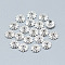 925 Sterling Silver Bead Caps, 6-Petal, Flower, Silver, 8x2mm, Hole: 1.2mm