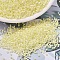 MIYUKI Delica Beads, Cylinder, Japanese Seed Beads, 11/0, (DB1501) Opaque Pale Yellow AB, 1.3x1.6mm, Hole: 0.8mm, about 10000pcs/bag, 50g/bag