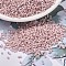 MIYUKI Delica Beads, Cylinder, Japanese Seed Beads, 11/0, (DB1525) Matte Opaque Pink Champagne AB, 1.3x1.6mm, Hole: 0.8mm, about 100000pcs/500g