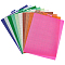 10Pcs 10 Colors Plastic Canvas Sheets for Embroidery, Rectangle, Mixed Color, 335x260x0.9mm, 1pc/color
