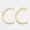 Alloy Pendants, Moon, Light Gold, 46~47x33~33.5x2.5mm, Hole: 1.2mm
