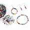 Glass Beads, Mixed Styles, Abacus, Faceted, Mixed Color, 4x3.5mm, Hole: 1mm, about 630pcs/50g.