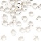 Brass Crimp Beads, Silver, 3.5x2mm, Hole: 2mm