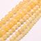 Natural Honey Jade Beads Strands, Round, 6mm, Hole: 1mm, about 60pcs/strand, 15 inch(38cm)