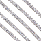 5 Yards Self Adhesive Resin Rhinestone Tape, for Costume Accessories, Belt Decoration, Clear AB, 10mm, 5yard/pc